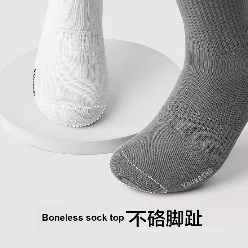 YOUKESHU Men Mid Calf Socks-5