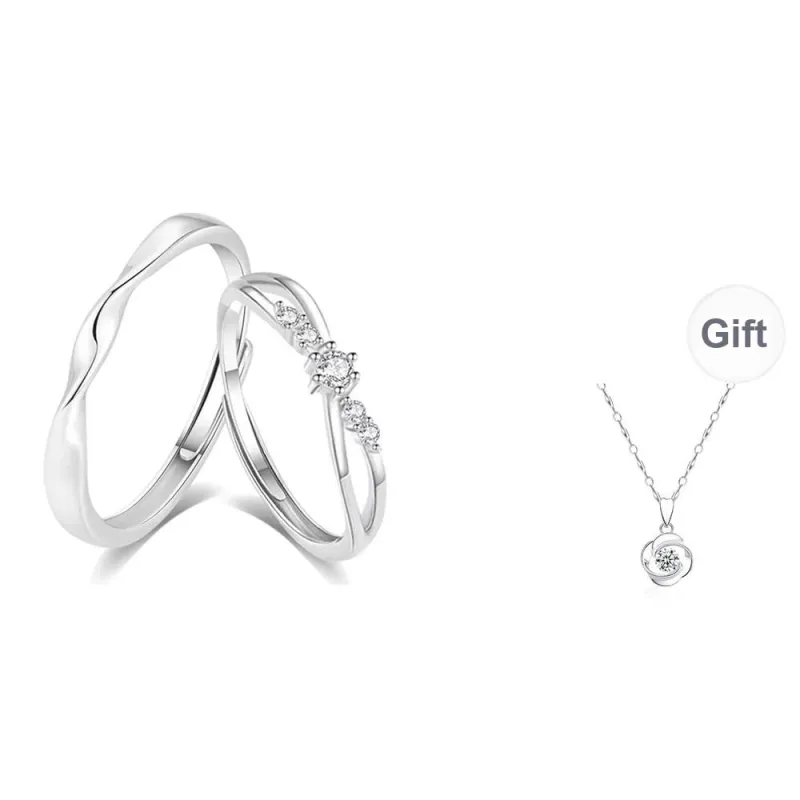 LUCA Sterling Silver Rings Unisex Anniversary Box Anniversary Year-0