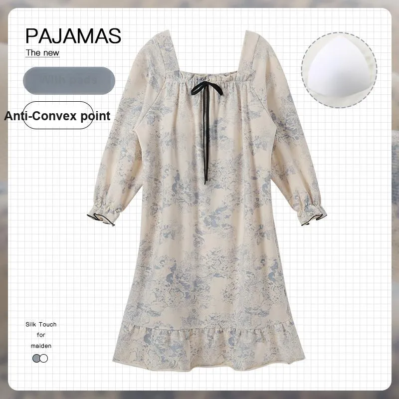 OUSHIBO Nightgown Women's Apricot-1