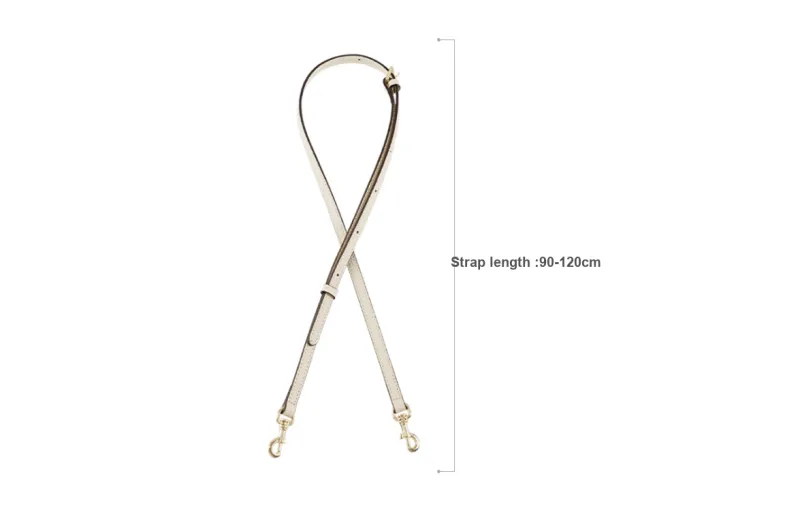 Lan Bao Fan Artificial Leather, Microfiber Bag Accessory, Modified Bag Strap Unisex Ecru-17