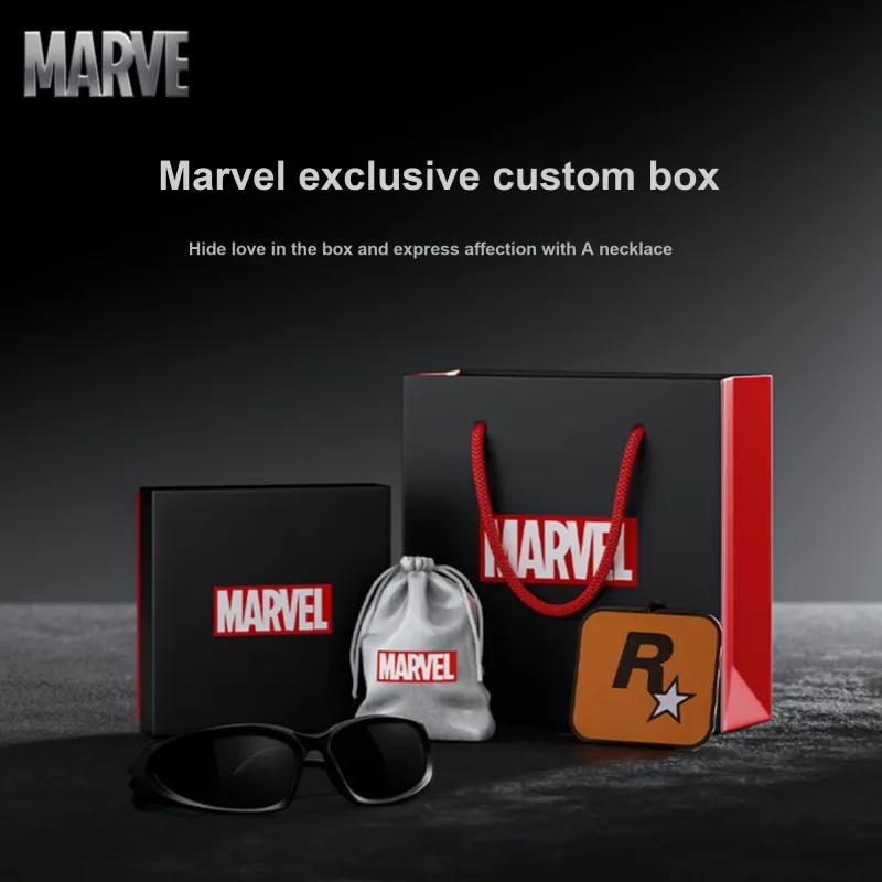 Disney x MARVEL Titanium Steel Couple Necklace For Men And Women's Men's Silver-5
