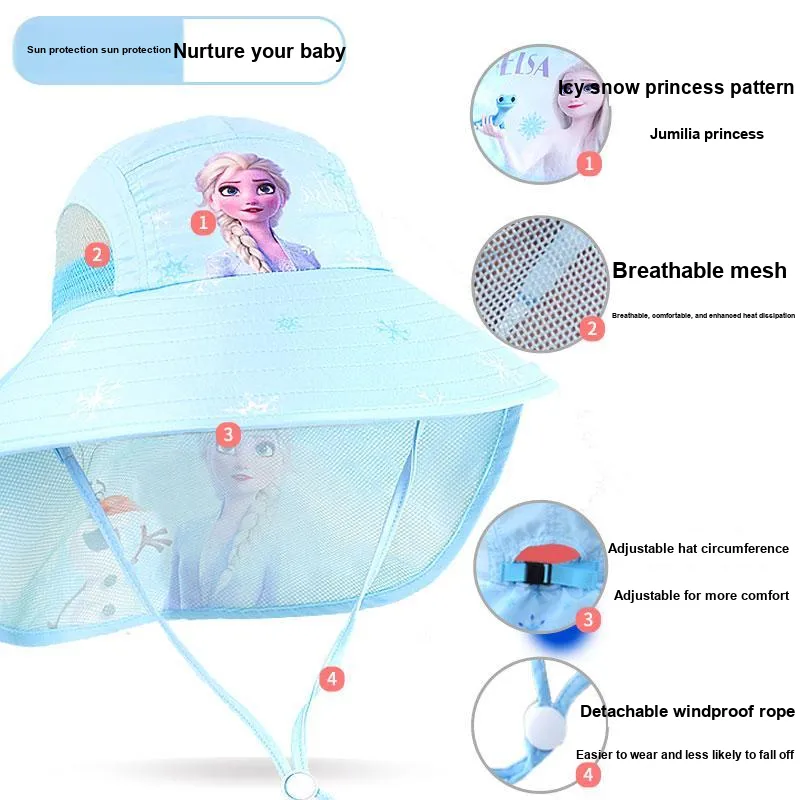Disney Frozen Series Polyester Sun Hat Kids'-11