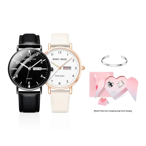 Disney Кварцевые Механические Часы Унисекс Черный Циферблат