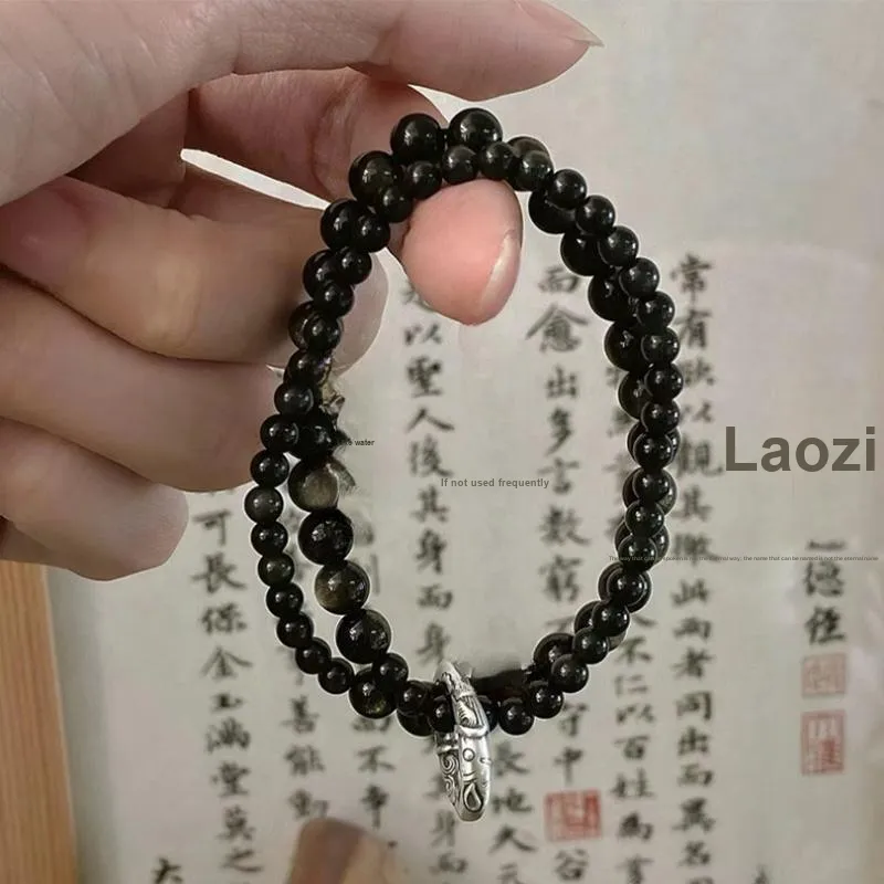 Red All Year Round Obsidian Jade Bracelets Unisex-5