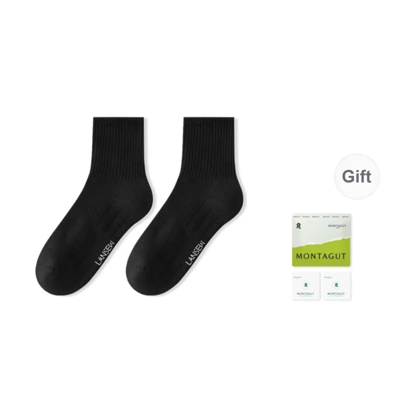Montagut Mid Calf Socks Unisex 4 Pack-1