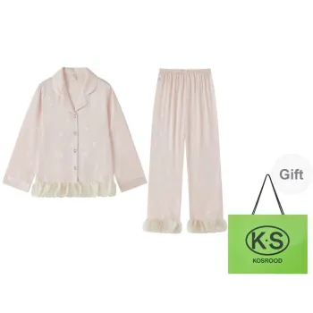 Kosrood Pajama Set Women's Shopping Bag Light Pink