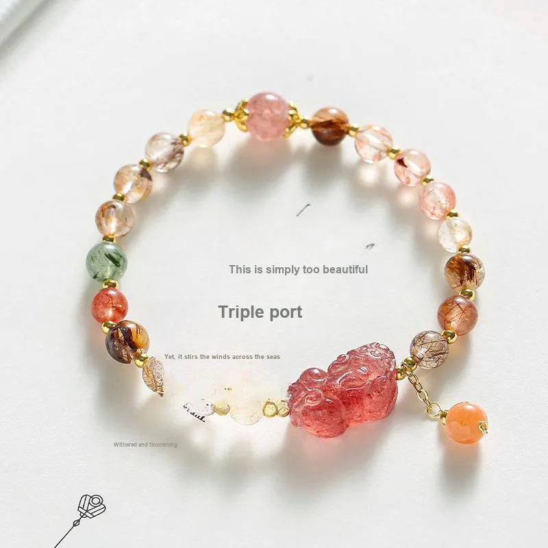 JUICY GRAPE Crystal Jade Bracelets Women's-3
