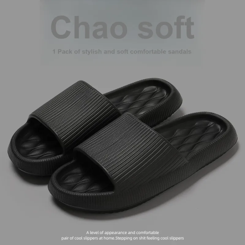 NAIHUO Platform Slippers Summer Outerwear EVA Slip Resistant Odor Free, Indoor Home Super Soft Slippers-2
