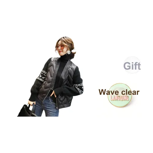 LANGQING Черный Женский пуховик