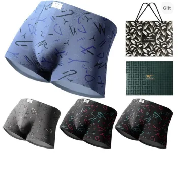 SEPTWOLVES Boxer Shorts Men's 4 Piece Gift Box Set+Shopping Bag