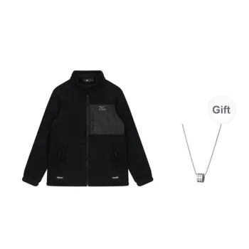 Mizuno Jacket Unisex Black Comes With Necklace