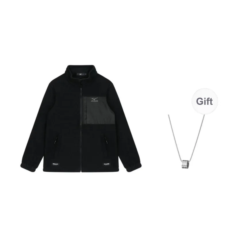 Mizuno Jacket Unisex Black Comes With Necklace-0