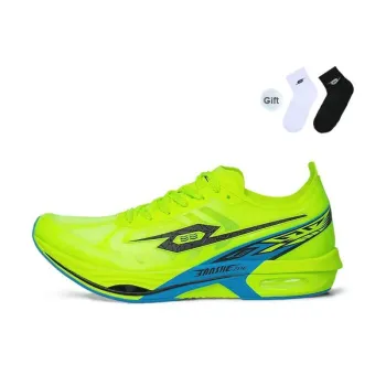 TANSHEZHE Black Horse 4.0 Running Shoes Unisex Low Top Neon Green, Blue