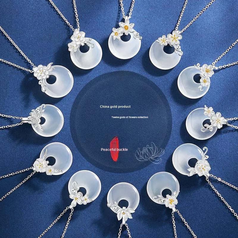 ZSY Chalcedony Necklaces Unisex-6