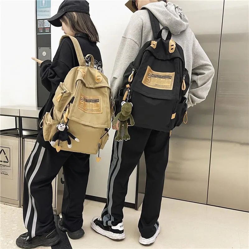 Travel Oxford Backpack Unisex Black/Red/Khaki/Blue-24