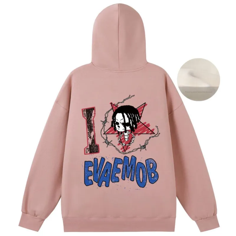 *EVAE+MOB Dreadlocks Model Skull Collection Sweatshirt Unisex-20