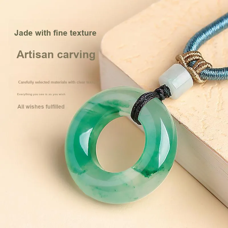 YINXIANGMOU African Emerald Necklaces Unisex-5