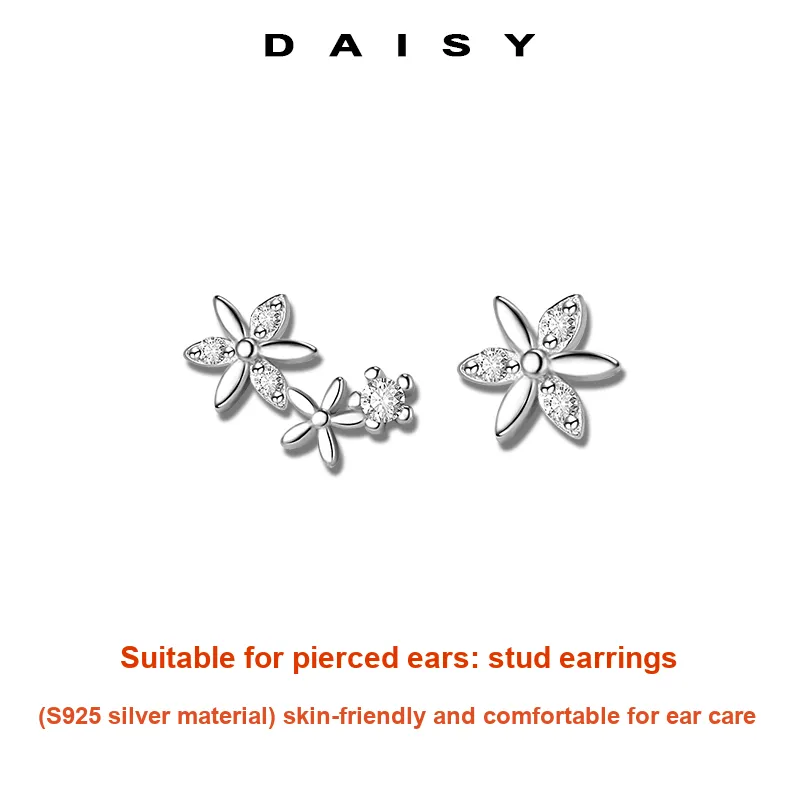 Daisy Dream 925 Sterling Silver Stud Earrings Women's-2