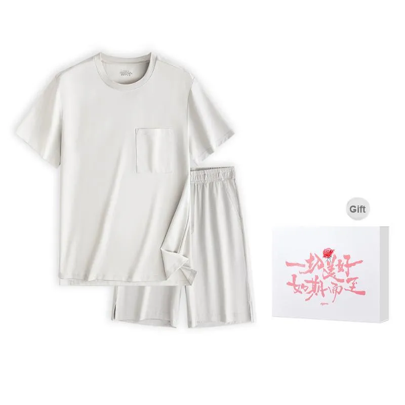 DUINIDESIYU Pajama Set Men's Gift Box Set-4