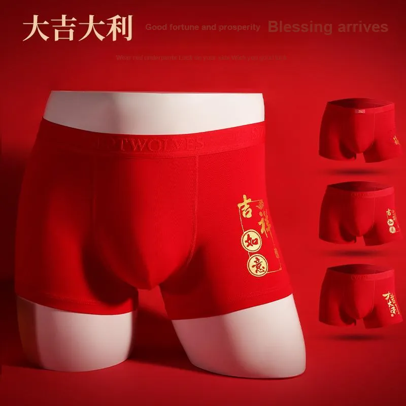 SEPTWOLVES Underpants Men's 2 Pack With Box Included Red-32