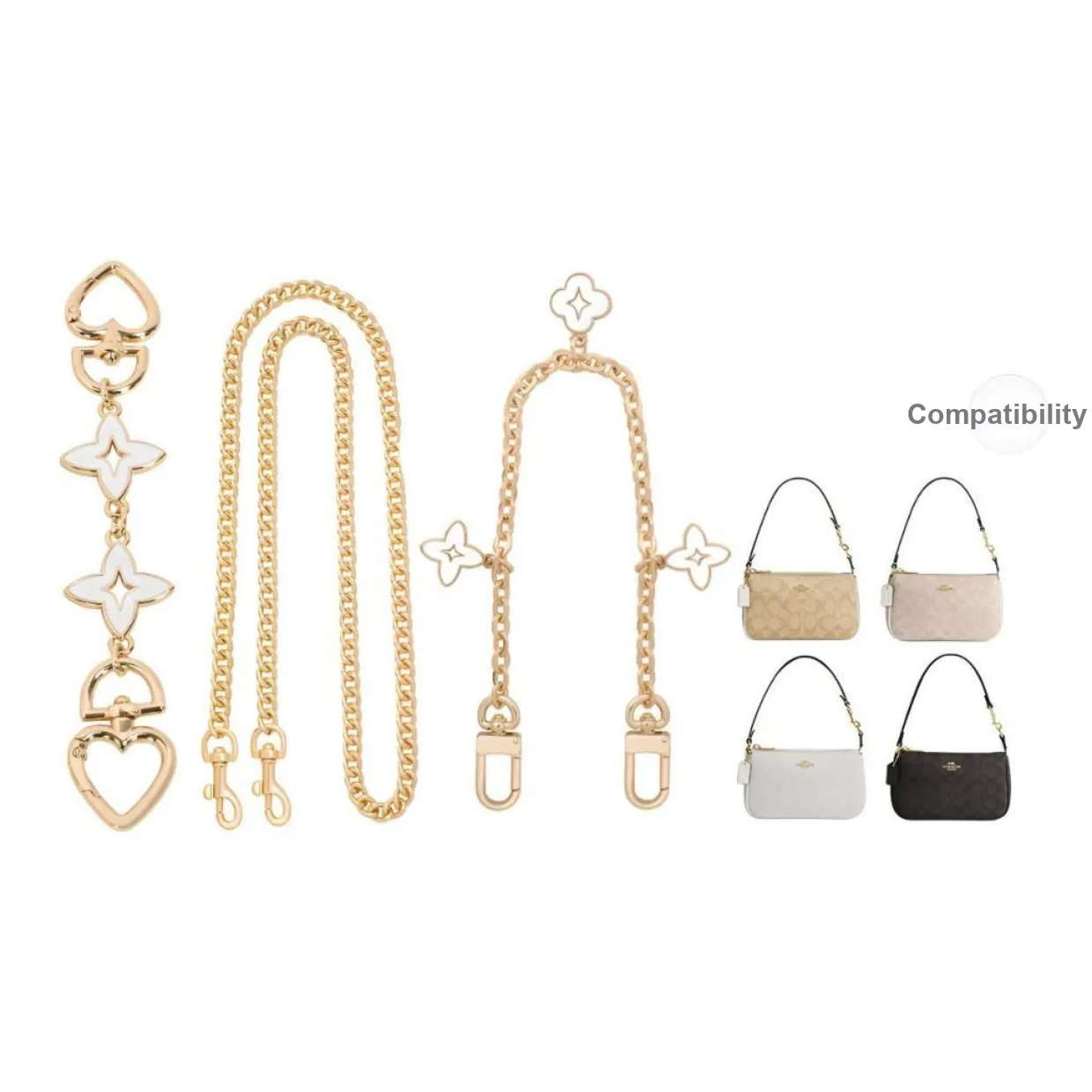 ROSEDAWN Металлический Сплав Сумка Аксессуар Женский Золотистый Тон