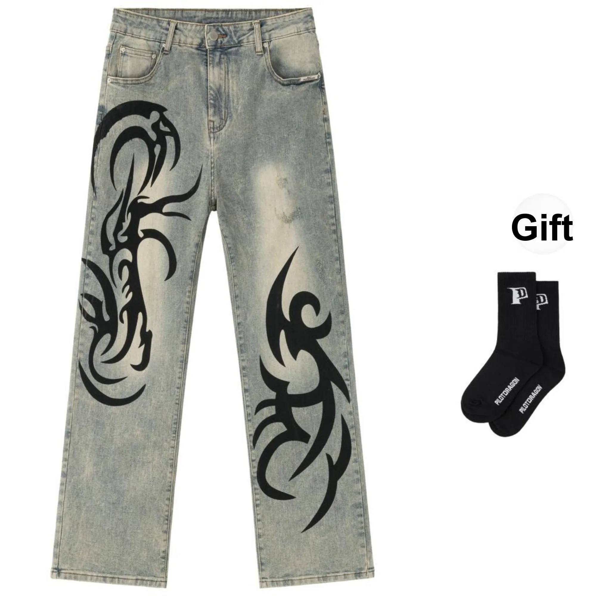 PILOTDRAGON P&D 24FW Jeans Unisex Yellow Mud