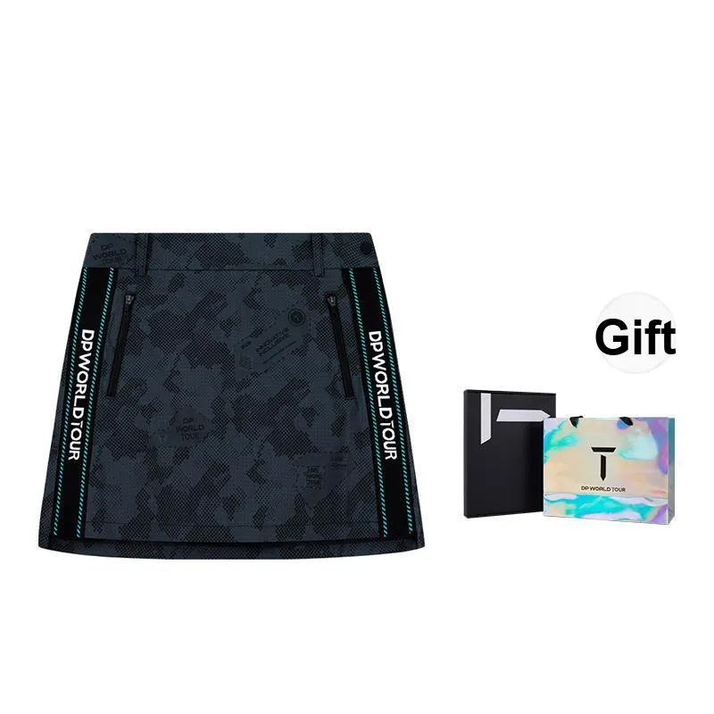 EUROPEAN TOUR Casual Short Skirts Women's Light Gray Print-6