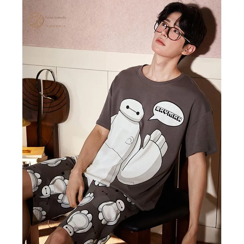 Gongdie x Disney Pajama Set Men's Gray-3