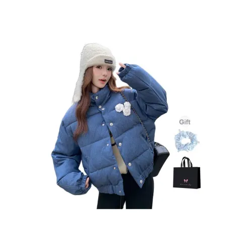 OYANXI Синий Женские пуховики