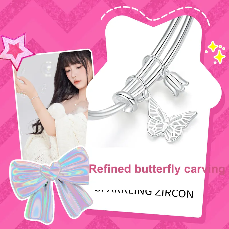 Barbie 999 Fine Silver Bangles Women's-5