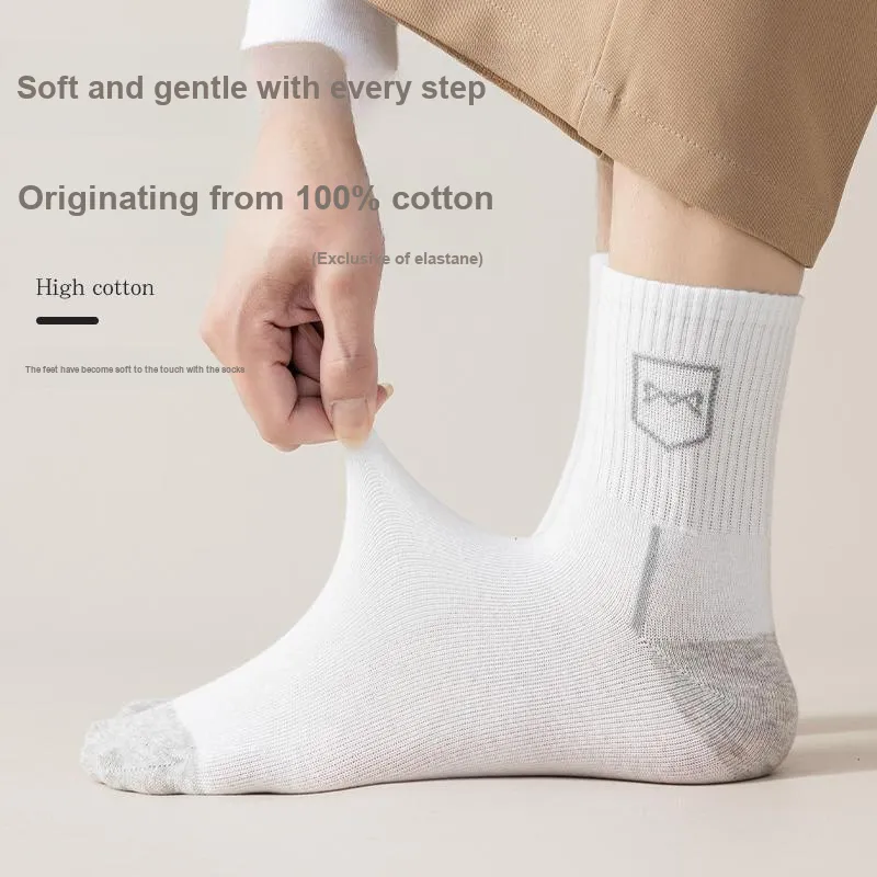 MIIOW Mid Calf Socks Men's 5 Pack-11