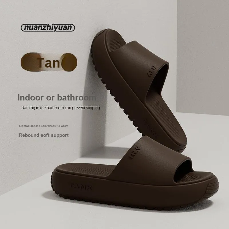 Warm Edge Platform Slippers Summer Home Indoor Minimalist Style Slippers For Students And Dormitory Use-13