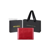 Burgundy Trifold-Anti-Skimming