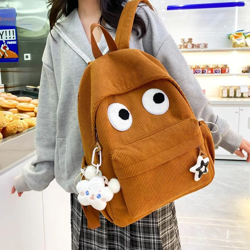 HCXK Wool Backpack Unisex White/Black/Yellow/Dark Brown/Jasper-17