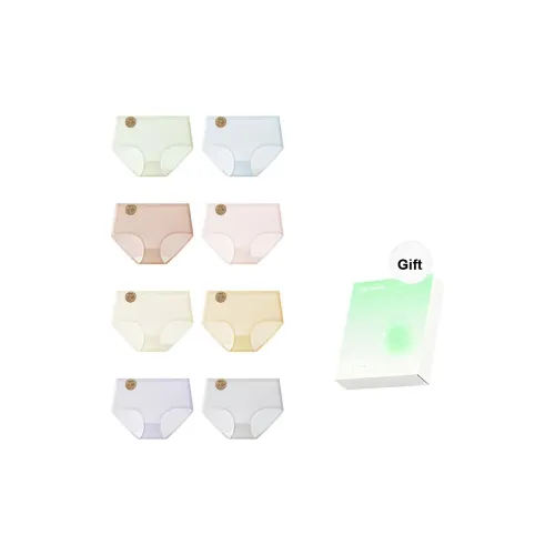 Jiaoshu Восемь предметов коробка с следами в комплекте сумка для покупок женские трусы-бикини