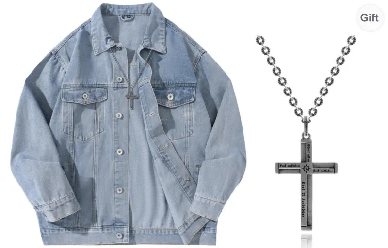 A.X.S.K x Lost N Forbidden Denim Jacket Unisex-4