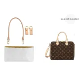 Set of 3 ☆ Vegetable Tanned Leather Underarm Shoulder Strap 70cm+Abrasion-Resistant Buckle+25 Liner