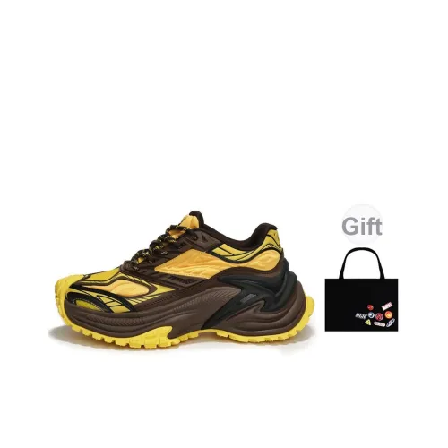 OGR Высота Увеличивающие Дышащие Устойчивые к Износу Низкие Кроссовки для Бега Унисекс TERESA Желтые