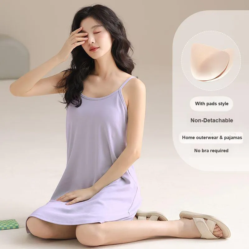 XISHE Nightgown Women's Light Purple-2