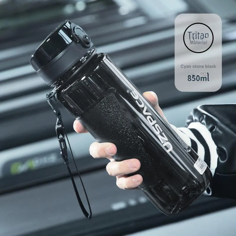 UZSPACE Outdoor Water Equipment Outdoor Water Bottle 850 1000ml Sports Fitness Tritan Material PP-3