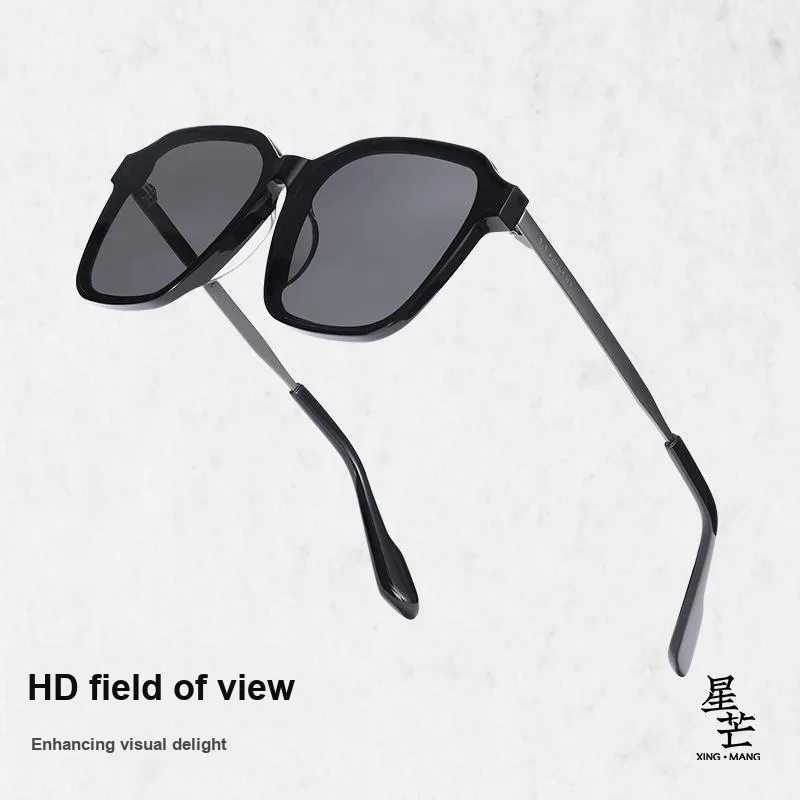 MUJOSH Astral Series Square Oversized Plate Metal Polarized Sunglasses With UV Protection Unisex-8