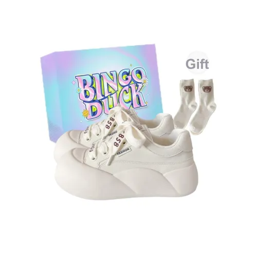 BINGO DUCK Slip-resistant Low Top Скейтборд Кроссовки Женские Бежевые
