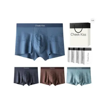 Cheekkiss Underpants Men's 7A Antibacterial Breathable Seamless Briefs HQ 4