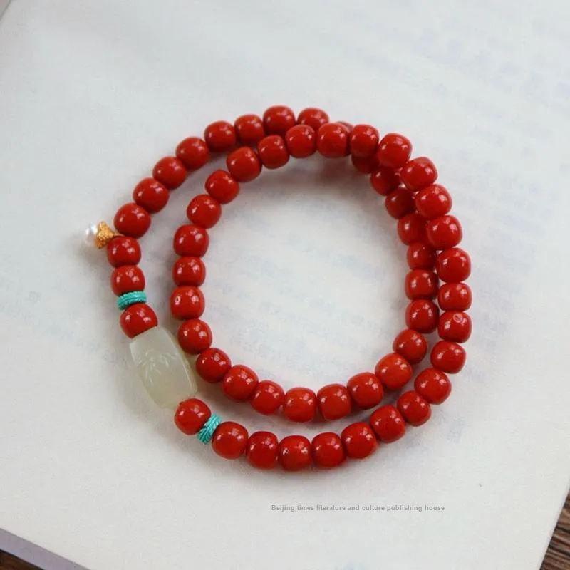Xifeng Building Southern Red Agate Bracelets Women's-1