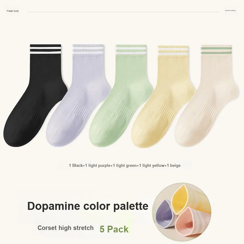 7 SEVFUN Mid Calf Socks Women's Combo Set-1