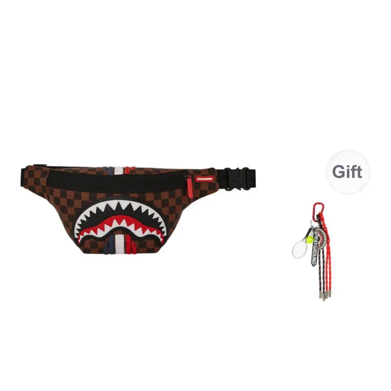 SPRAYGROUND PVC Crossbody Bag, Fanny Pack Unisex Brown-0