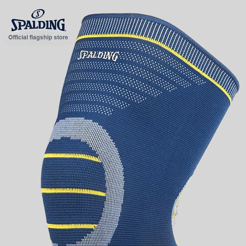 SPALDING Fitness Basketball Unisex Nylon Elastane Latex Thread Knee Pads-4