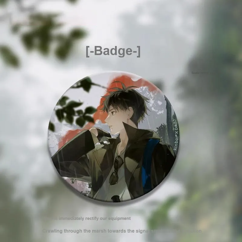 GUANGBO X The Lost Tomb 75mm Badge Snake Swamp Tracking, Wu Xie Zhang Qiling Merch Badge Badges-1