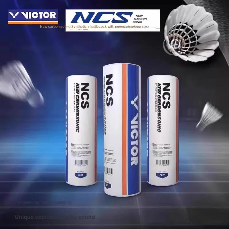 VICTOR NCS Synthetic Shuttlecock 6 Pack Faux Fur Shuttlecocks-2