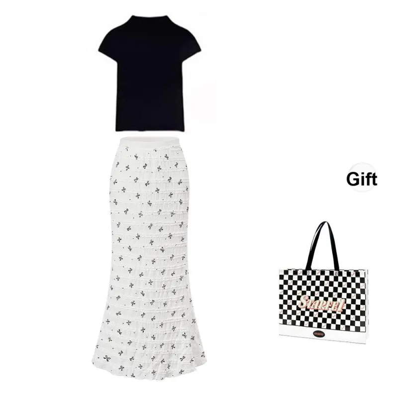STARFEI Two Piece Skirt Sets Women's-4